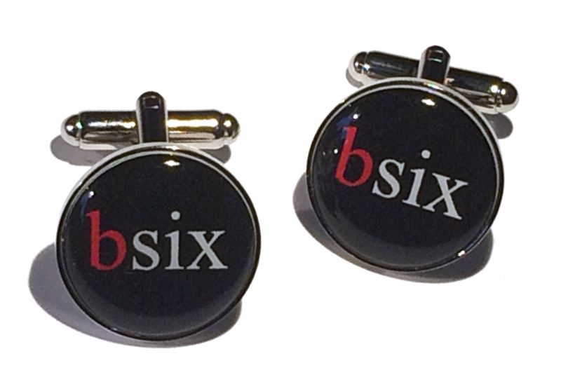 Boxed Set Round Silver Cufflinks